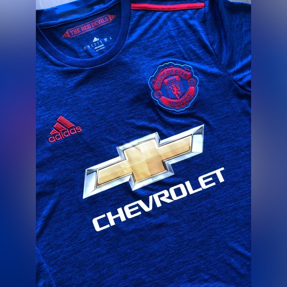 Manchester United 2016-2017 Away Blue Football Shirt/Jersey - Picture 2 of 5